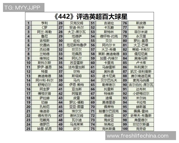 足球界前十球星排名盘点及其历史地位解析
